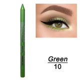 Super Waterproof Eyeliner Pencil 14 Color Long Lasting Magnetic Glitter Liquid Eyeliner Reusable Smooth Eyes Brightener Pencil
