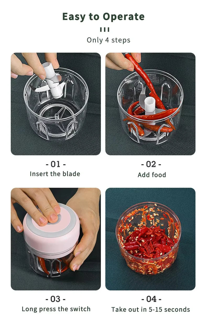 Garlic Manual Mini Garlic Masher Milk Shake Vegetable Meat Cutter Egg Beater Baby Food Garlic Chopper