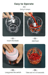Garlic Manual Mini Garlic Masher Milk Shake Vegetable Meat Cutter Egg Beater Baby Food Garlic Chopper