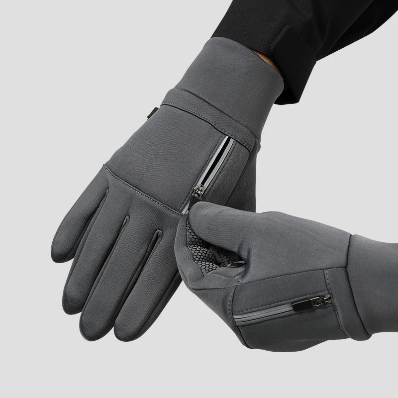 Customized Windproof Sport Thermal Man Touch Screen Waterproof Bike Riding Gloves Winter