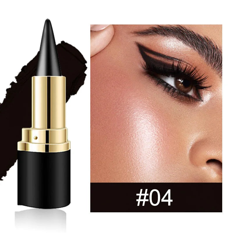 Hot-Selling Eye Liquid Eyeliner Smooth Gel Pen with 4 Long-Lasting Quick-Drying Waterproof Matte Colors for Makeup