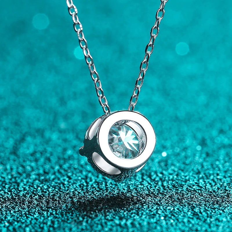 Fashion Jewelry Exquisite Rhodium Plated Blade Chains Zircon Necklace for Girls Trendy Party Gift Stainless Steel