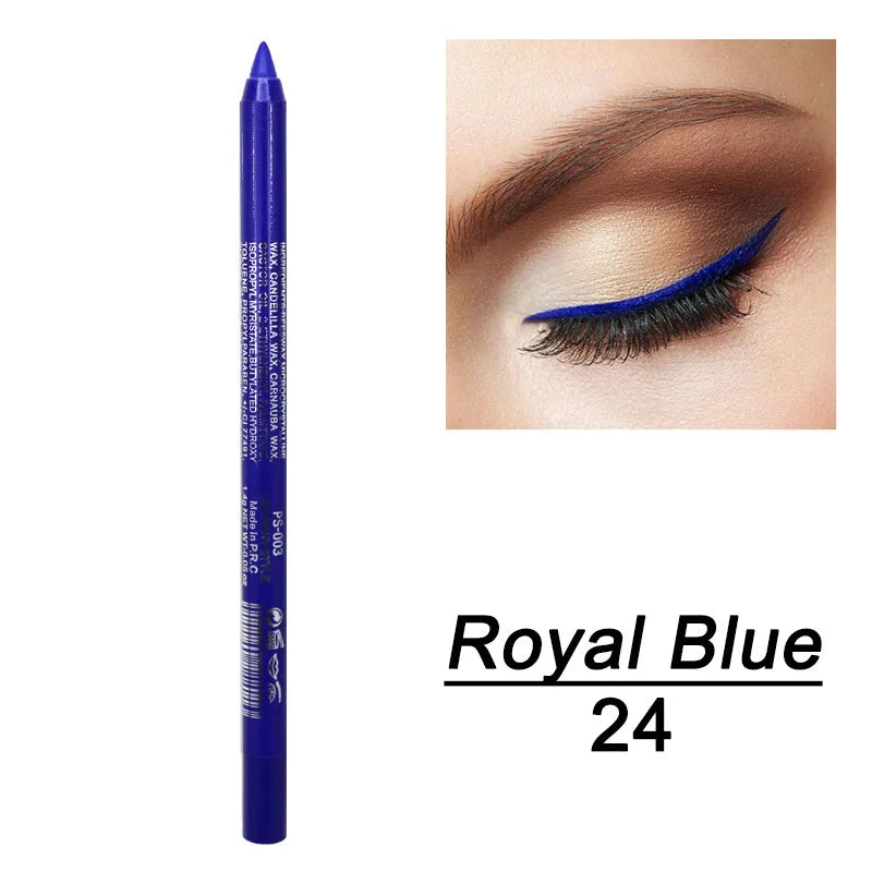 Super Waterproof Eyeliner Pencil 14 Color Long Lasting Magnetic Glitter Liquid Eyeliner Reusable Smooth Eyes Brightener Pencil