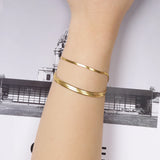 Trendy Stainless Steel Snake Bone Chain Necklace and Herringbone Bracelet Gold Flat Chain with Geometric Pattern for Women Men