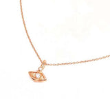 Minimalist 925 Sterling Silver 18K Gold Plated Zircon Necklace Lucky Evil Eye Protected Fashion Weddings Engagements Parties