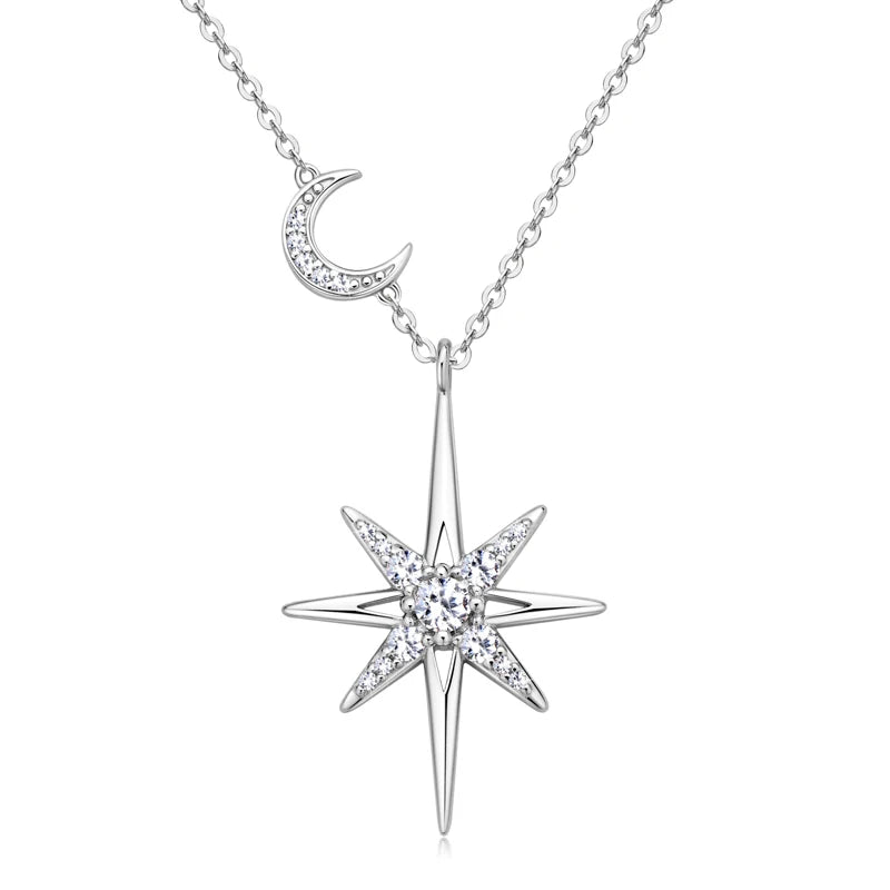 Fine Jewelry Necklaces Moissanite 925 Sterling Silver 4mm 0.3ct Moissanite Twist Pendant Necklace for Women