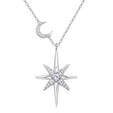 Fine Jewelry Necklaces Moissanite 925 Sterling Silver 4mm 0.3ct Moissanite Twist Pendant Necklace for Women