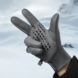 Customized Windproof Sport Thermal Man Touch Screen Waterproof Bike Riding Gloves Winter