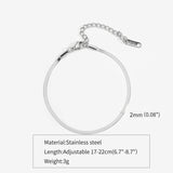Trendy Stainless Steel Snake Bone Chain Necklace and Herringbone Bracelet Gold Flat Chain with Geometric Pattern for Women Men