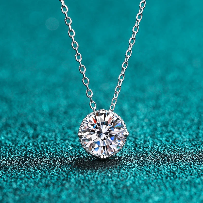Fashion Jewelry Exquisite Rhodium Plated Blade Chains Zircon Necklace for Girls Trendy Party Gift Stainless Steel