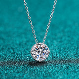 Fashion Jewelry Exquisite Rhodium Plated Blade Chains Zircon Necklace for Girls Trendy Party Gift Stainless Steel