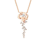Fine Jewelry Necklaces Moissanite 925 Sterling Silver 4mm 0.3ct Moissanite Twist Pendant Necklace for Women