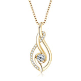 Fine Jewelry Necklaces Moissanite 925 Sterling Silver 4mm 0.3ct Moissanite Twist Pendant Necklace for Women