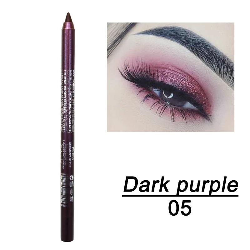 Super Waterproof Eyeliner Pencil 14 Color Long Lasting Magnetic Glitter Liquid Eyeliner Reusable Smooth Eyes Brightener Pencil