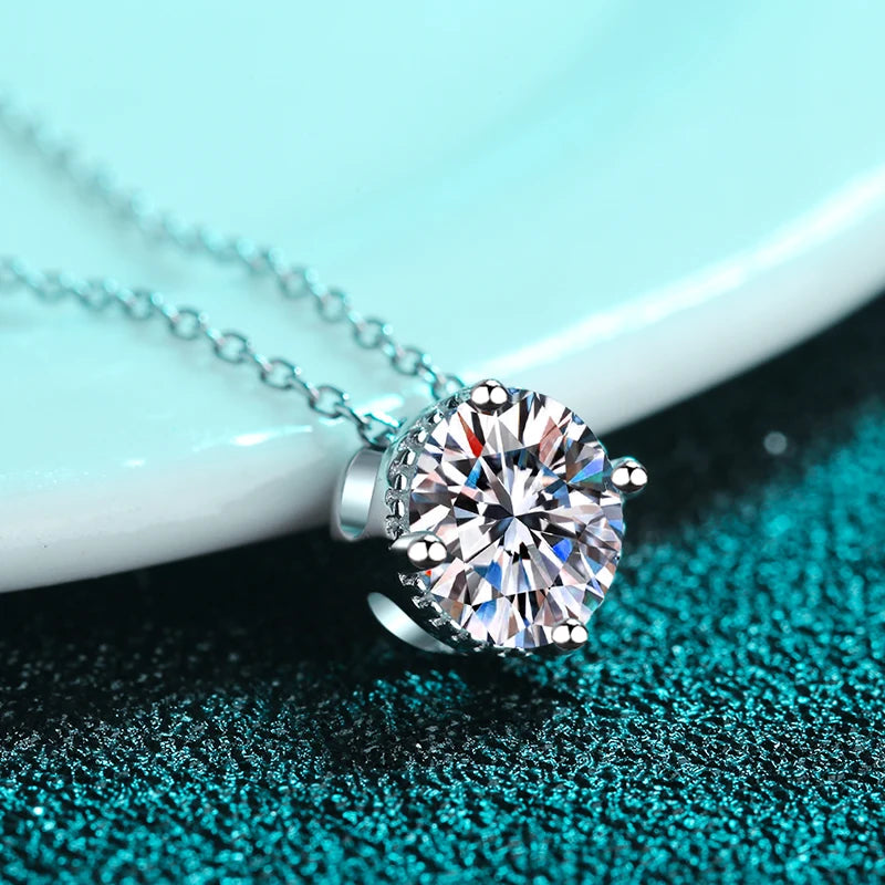 Fashion Jewelry Exquisite Rhodium Plated Blade Chains Zircon Necklace for Girls Trendy Party Gift Stainless Steel
