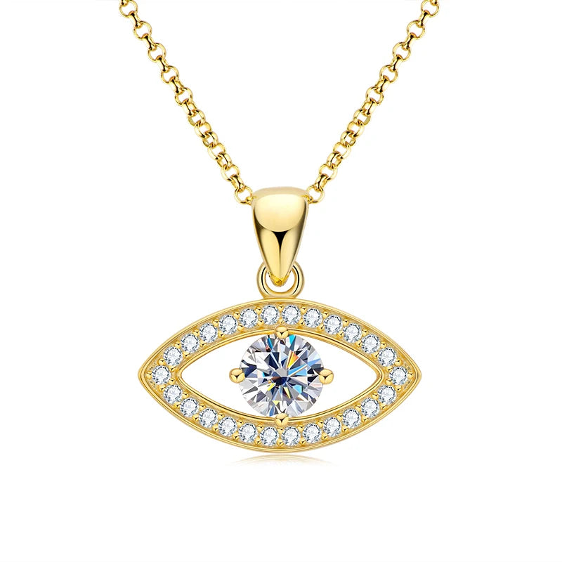 Fine Jewelry Necklaces Moissanite 925 Sterling Silver 4mm 0.3ct Moissanite Twist Pendant Necklace for Women
