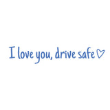 Waterproof vinyl car sticker for safe driving, universal rearview mirror decoration.