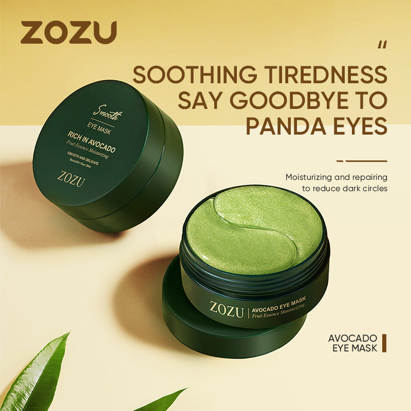 ZOZU Golden Avocado Eye Mask: Moisturizes and reduces eye bags panda eyes fine lines