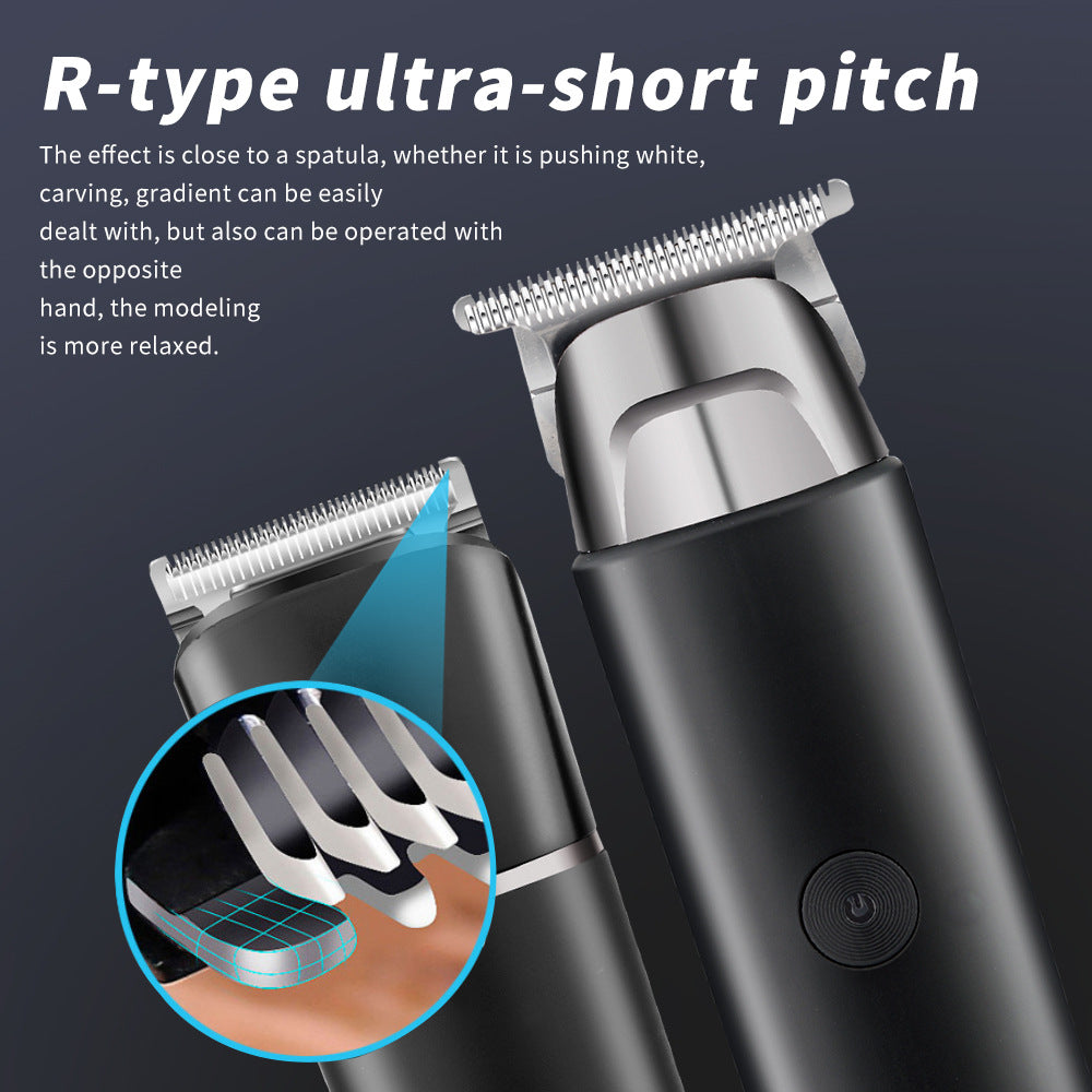Home-use rechargeable hair clipper, hair pomade clipper, hair salon digital display LED engraving bald head hair