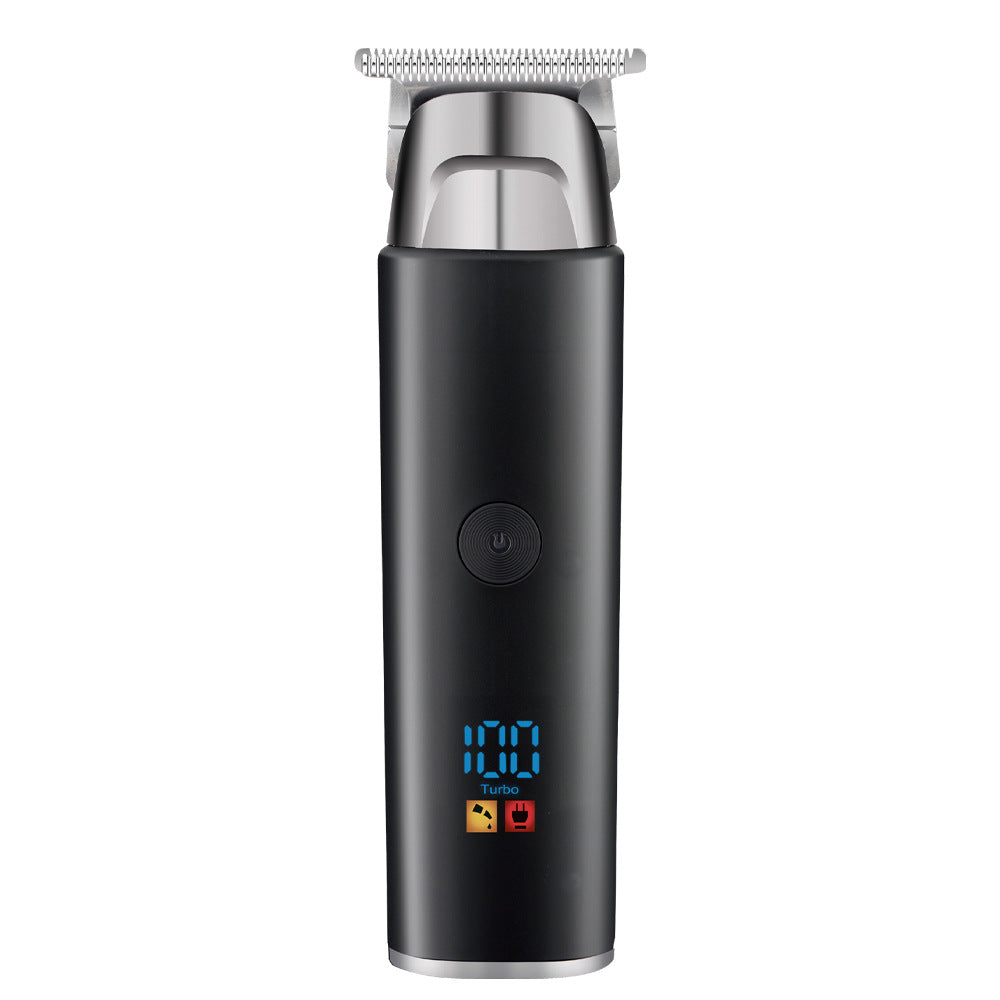 Home-use rechargeable hair clipper, hair pomade clipper, hair salon digital display LED engraving bald head hair