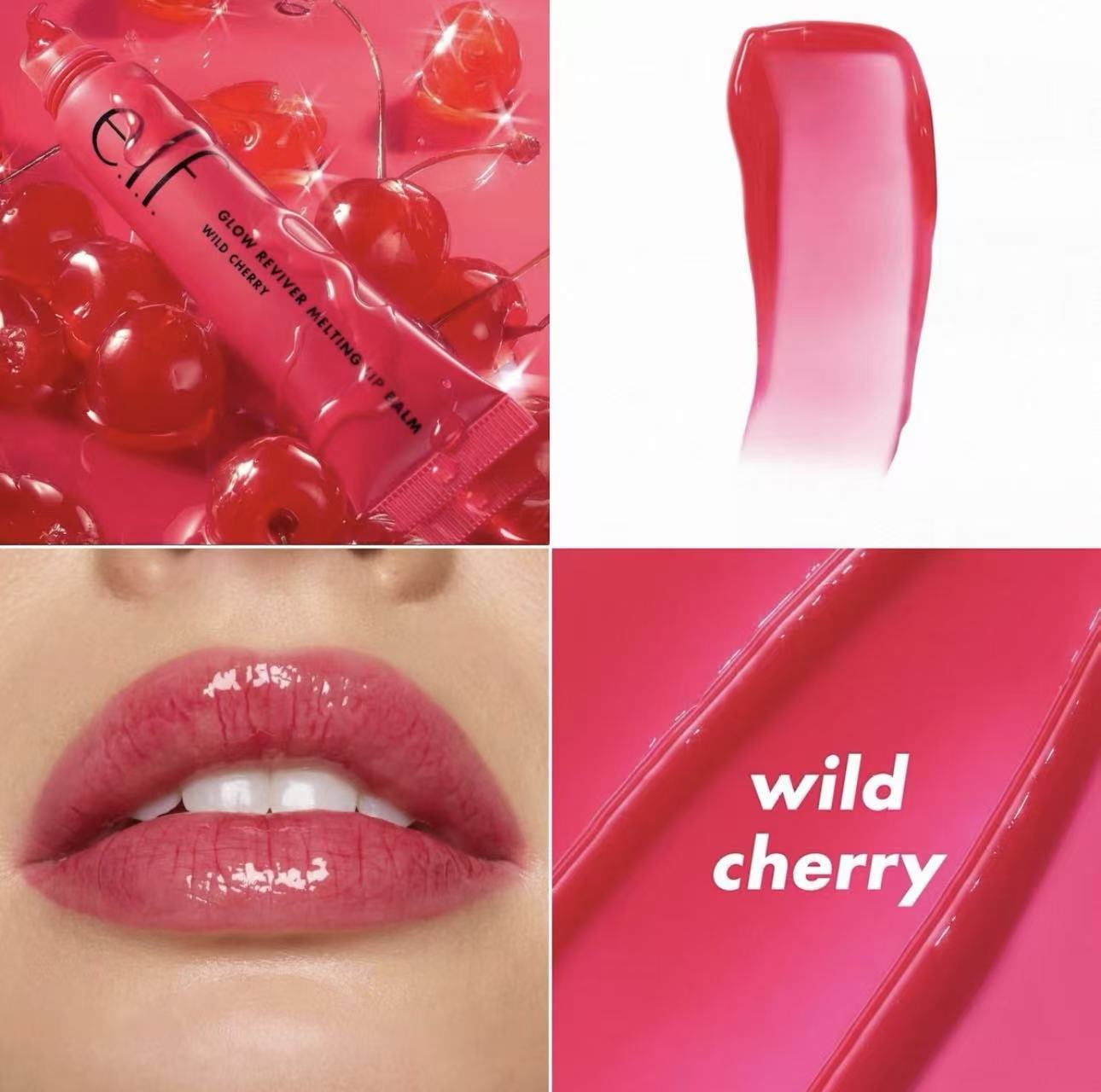 Tinted lip balm, moisturizing and repairing lip product, fruit flavor.