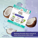 GuruNanda Coconut Oil Whitening Teeth Strips, Peppermint Flavor, Removes Yellowing - Authentic Product