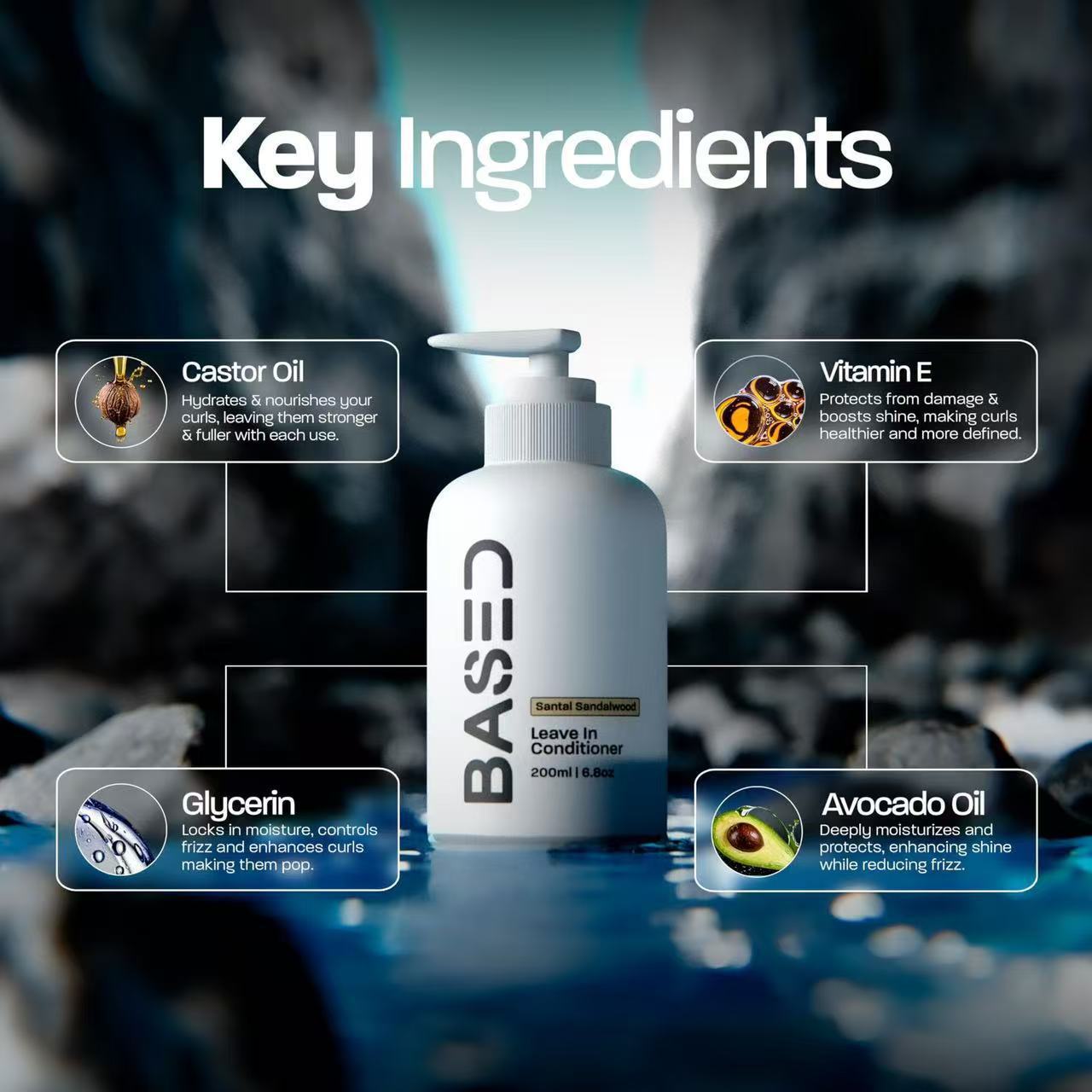 Based on conditioner control, basic skin-beautifying leave-in conditioner, hair leave-in conditioner.