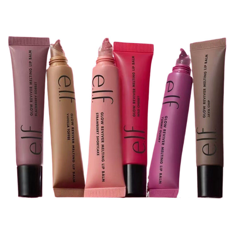Tinted lip balm, moisturizing and repairing lip product, fruit flavor.