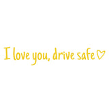 Waterproof vinyl car sticker for safe driving, universal rearview mirror decoration.