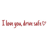Waterproof vinyl car sticker for safe driving, universal rearview mirror decoration.