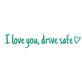 Waterproof vinyl car sticker for safe driving, universal rearview mirror decoration.