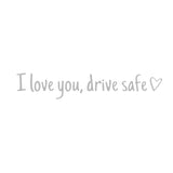 Waterproof vinyl car sticker for safe driving, universal rearview mirror decoration.