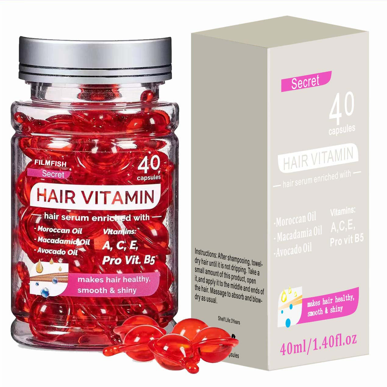 Hair care essential oil capsules - best-selling Moroccan argan oil