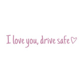 Waterproof vinyl car sticker for safe driving, universal rearview mirror decoration.