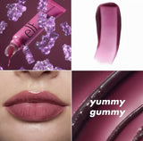 Tinted lip balm, moisturizing and repairing lip product, fruit flavor.