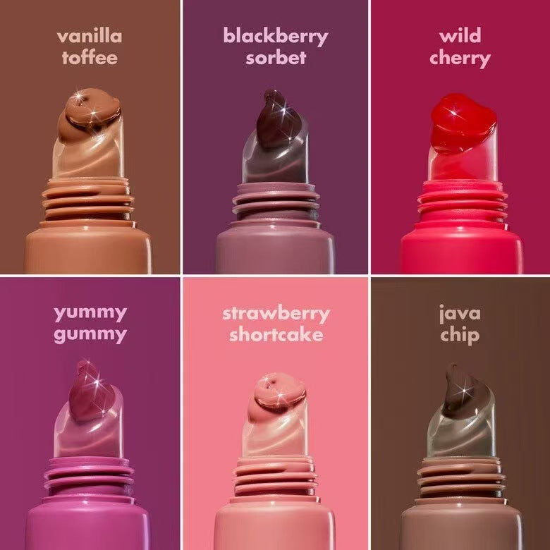Tinted lip balm, moisturizing and repairing lip product, fruit flavor.
