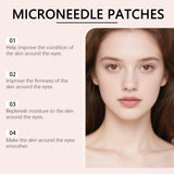 Microneedle Collagen Under Eye Patches with Hyaluronic Acid & Retinol – Reduce Eye Bags, Dark Circles, Puffiness & Fine Lines, Hydrating Under Eye Masks for Tired Eyes (8 Pairs)