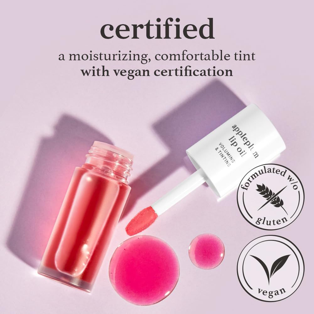 Nooni Korean Lip Oil: Nooni lip oil makeup, tinted lip gloss that brightens complexion and skin tone.