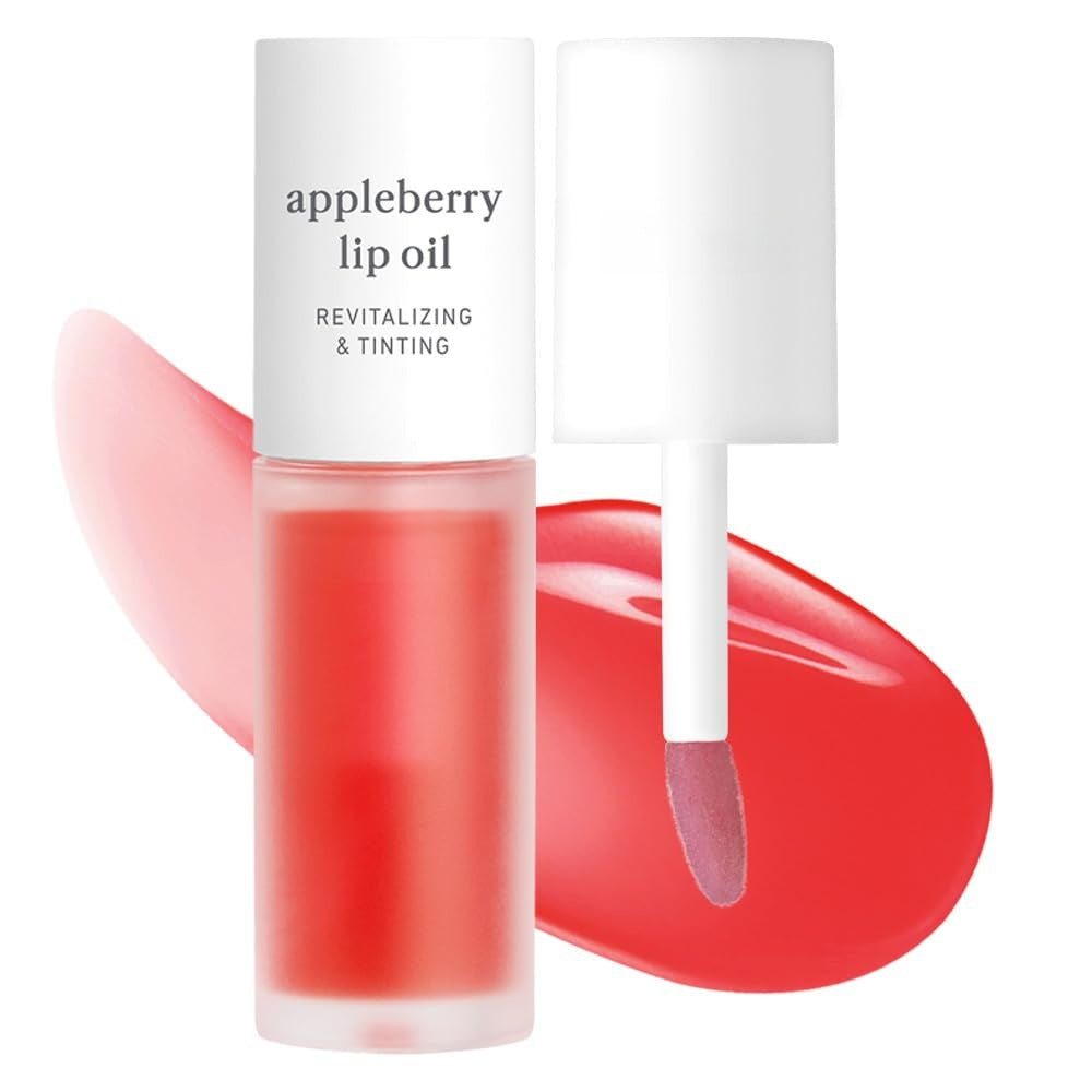 Nooni Korean Lip Oil: Nooni lip oil makeup, tinted lip gloss that brightens complexion and skin tone.