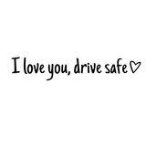 Waterproof vinyl car sticker for safe driving, universal rearview mirror decoration.